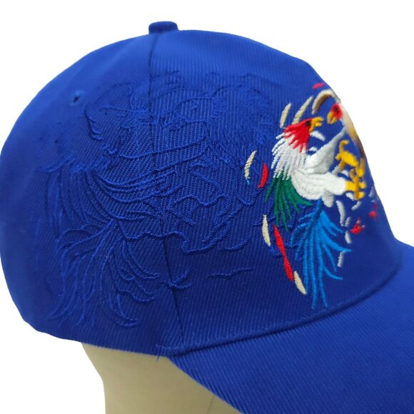 Embroidered Roosters Strapback Baseball Cap Trucker Hat Fashion Casual Urban - Picture 3 of 14